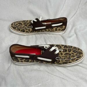 Sperry Top Sider Leopard Shoes